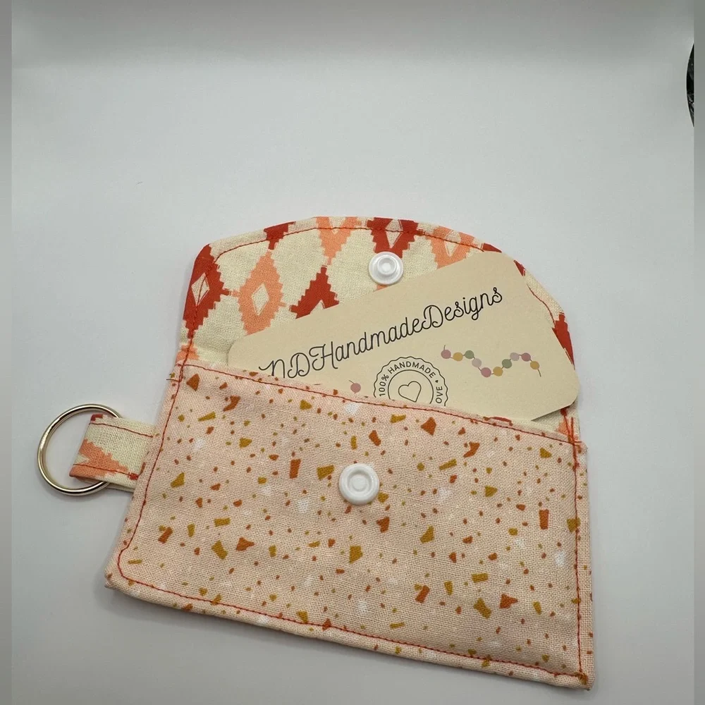 Handmade Cotton Credit Card Pouch - Picture 3 of 8